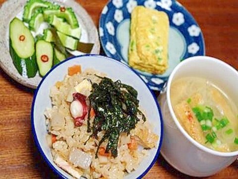 具沢山のたこ飯（塩分０．７８ｇ）